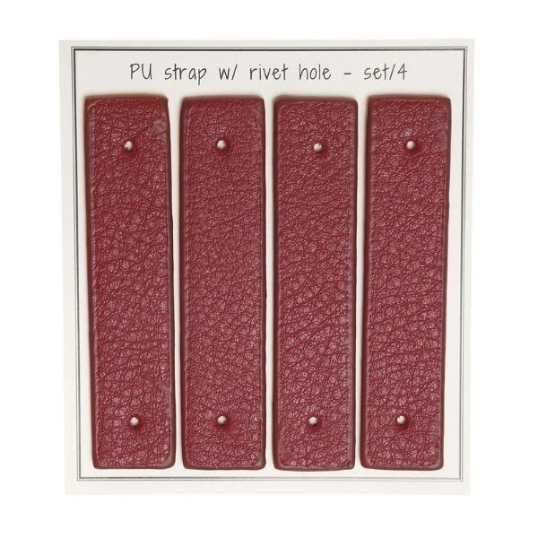 Go Handmade Remme til nitter, 8,5 x 1,8 cm, 4 stk